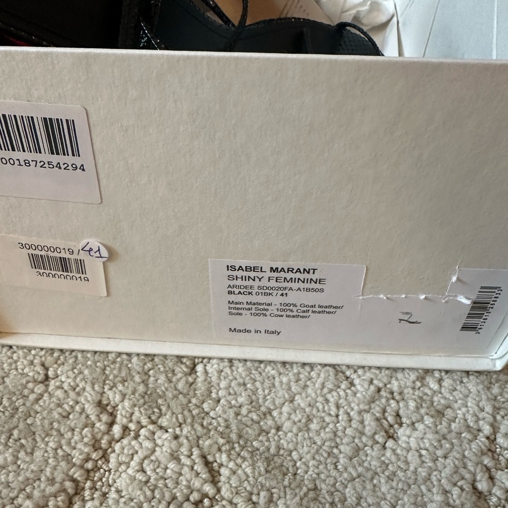 Isabel Marant Black Shiny Feminine Sandals